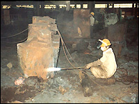 熱延設備支柱切断3