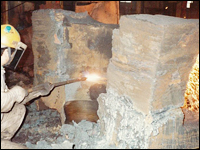 熱延設備支柱切断8