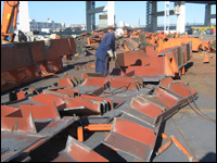 ガントリークレーン解体10