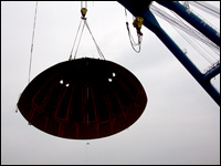 球形タンク解体2