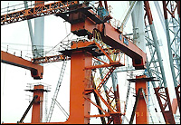 コンテナクレーン解体2